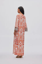 Load image into Gallery viewer, Karimalou Combo Kaftan Mandarin Pink Ivory