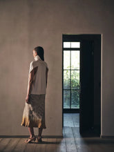 Load image into Gallery viewer, Elmi Ombre Ikat Crop Bias Skirt