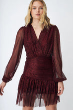 Load image into Gallery viewer, Angelcras Dress Bordeaux