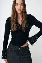 Load image into Gallery viewer, Lissacras Knit Blouse Black
