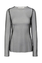 Load image into Gallery viewer, Jacka Netting long sleeve top - Black