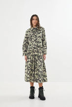 Load image into Gallery viewer, Silke Cyber drill full skirt - Olive combo