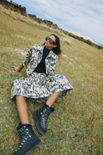 Load image into Gallery viewer, Silke Cyber drill full skirt - Olive combo