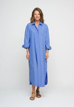 Load image into Gallery viewer, Ava Shirtdress Poplin Heaven Blue