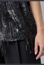 Load image into Gallery viewer, TyraCC Sequin SS Blouse