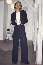 Load image into Gallery viewer, Amina Logo Pant Navy
