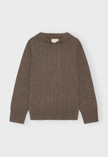 Load image into Gallery viewer, Nova Hoodie Merino Brown Mélange
