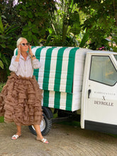 Load image into Gallery viewer, Tulle Merenque Skirt Chocolate
