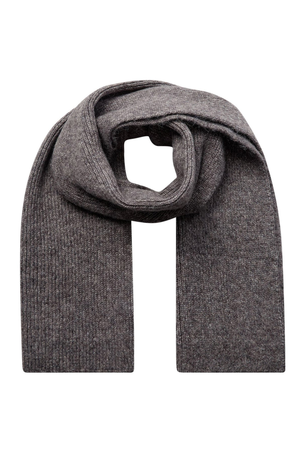 HaileyCC Scarf Knit Mid Grey