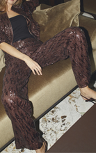 Hlaða mynd inn í gallerískoðara, SophieCC Sequin Pant Dark Brown
