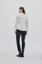 Load image into Gallery viewer, Poplin puffed hem shirt Sophie I White
