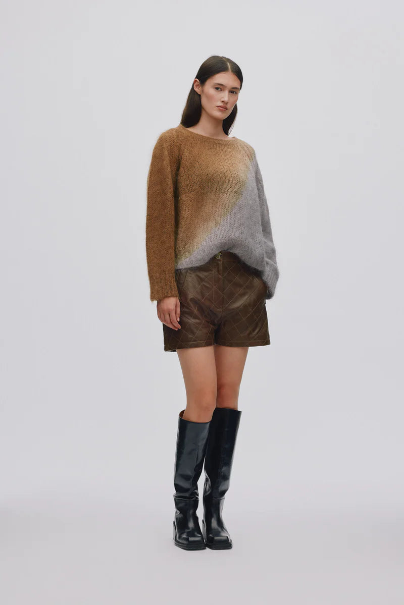 Cross Dye Boxy Sweater Jasmin