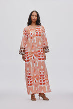 Load image into Gallery viewer, Karimalou Combo Kaftan Mandarin Pink Ivory

