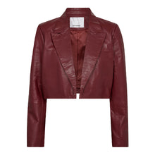 Load image into Gallery viewer, Phoebecc leather crop blazer
