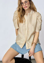 Load image into Gallery viewer, TassyCC Lace Puff Shirt Bisquit
