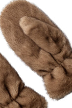 Load image into Gallery viewer, Isabella Fur Mitten Walnut
