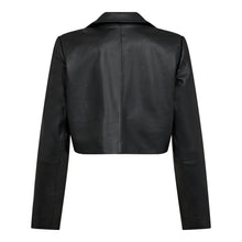 Load image into Gallery viewer, Phoebe Leather crop blazer
