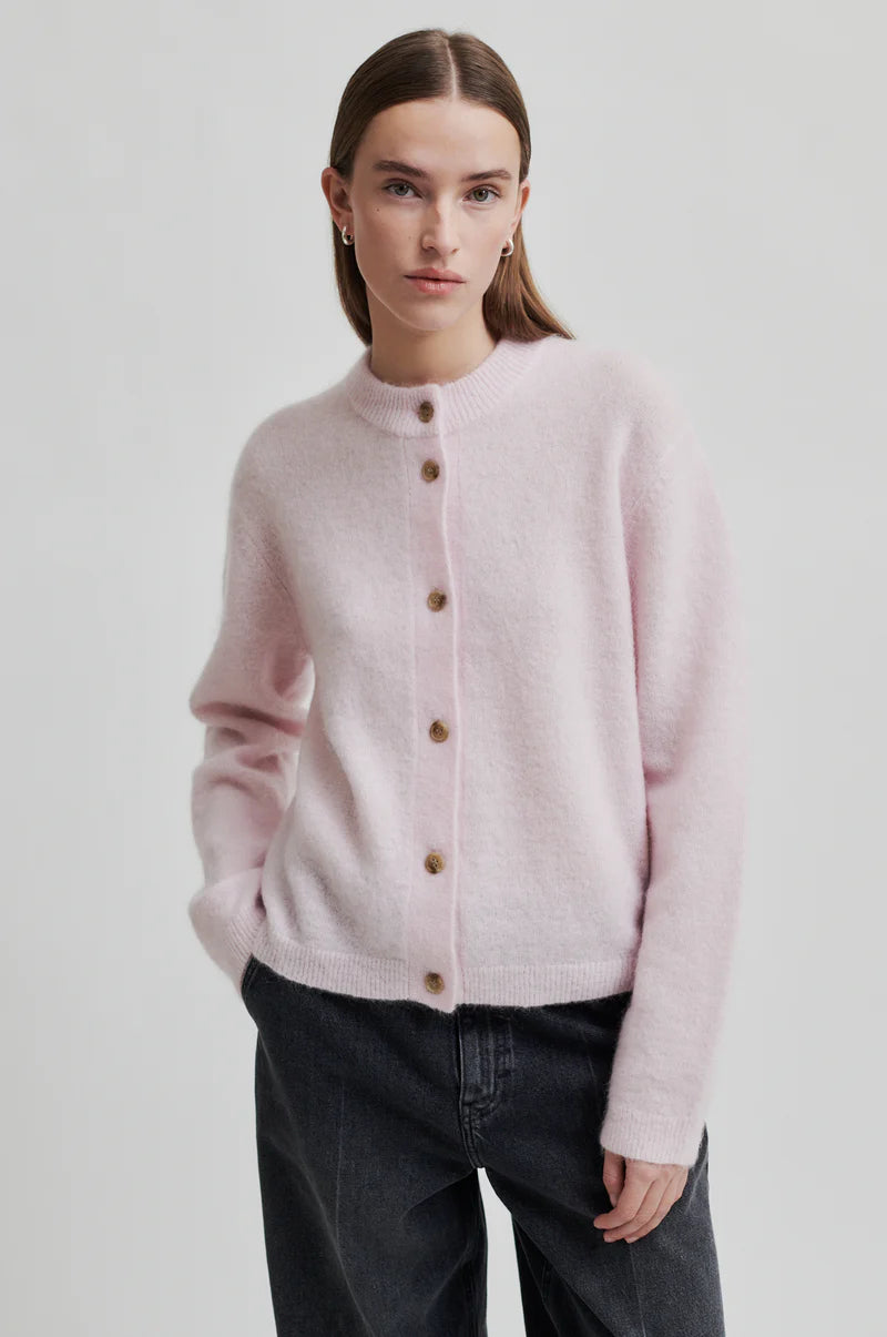 Brook knit plain cardigan