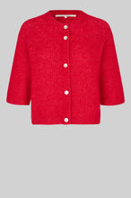 Load image into Gallery viewer, Andrea Knit Rib Cardigan Gojl Berry
