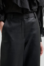 Load image into Gallery viewer, Aluna Bonded leather Trousers Black
