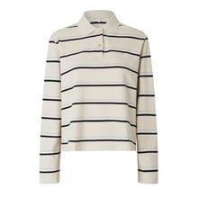 Load image into Gallery viewer, Lovella Striped polo Creme
