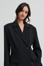 Load image into Gallery viewer, Fique Fitted Blazer Black
