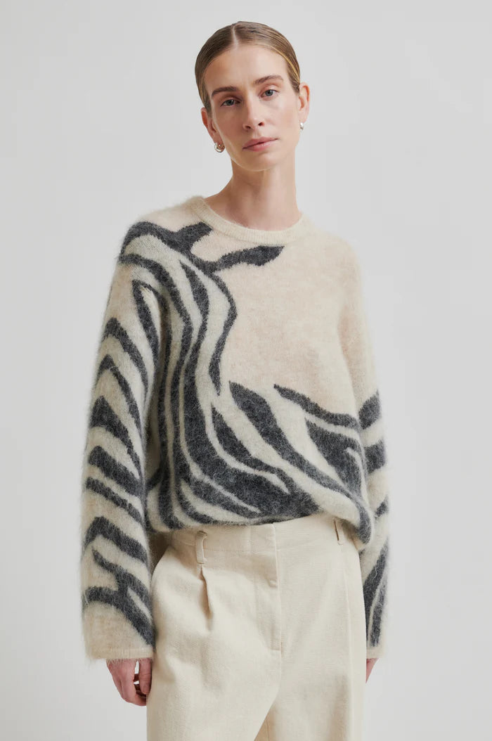 Zarah Knit O Neck Trench Coat
