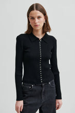 Load image into Gallery viewer, Jet Knit Cardigan Black
