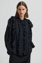 Load image into Gallery viewer, Cally Frill Shirt Black

