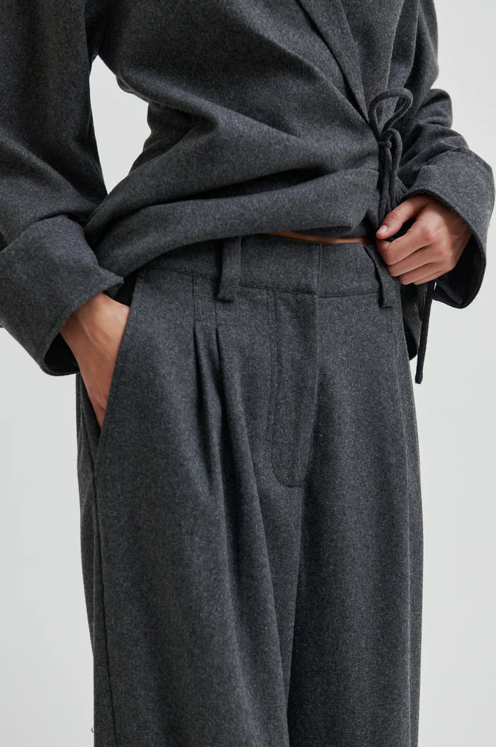 Milea Trousers Dark Grey Melange