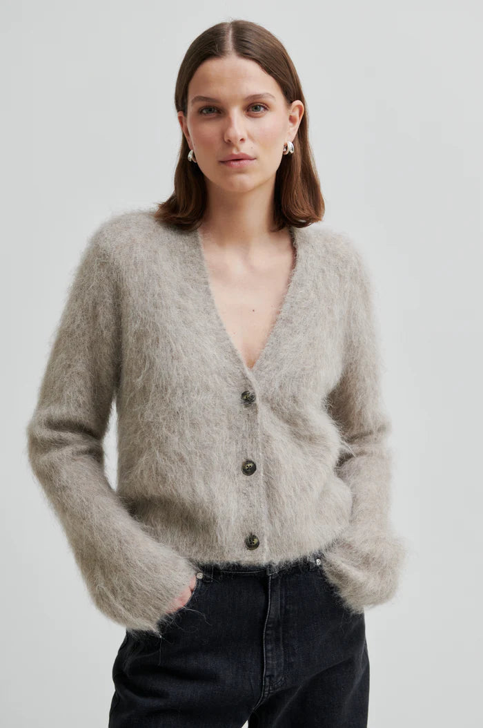Karla Knit Cardigan Pumice Stone