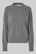 Load image into Gallery viewer, Calm Knit O Neck Grey Melange
