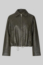 Hlaða mynd inn í gallerískoðara, Vermont Leather Jacket Olive
