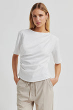 Load image into Gallery viewer, Ulina Drape Tee White
