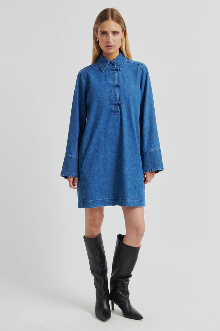 Comelia Denim Tunic Dress – My Little Showroom