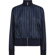 Hlaða mynd inn í gallerískoðara, Stripe Zip Sweat Navy
