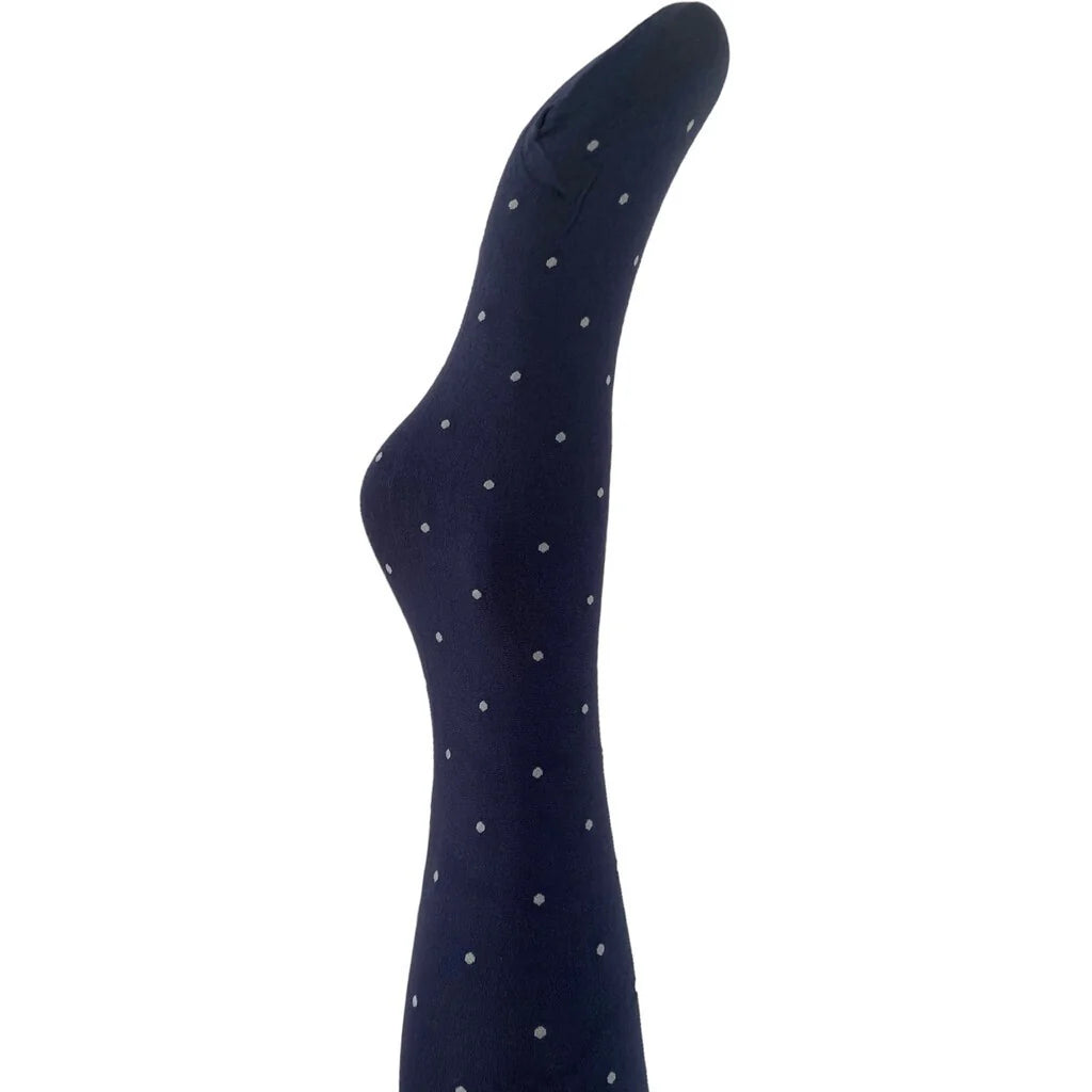 Agnes Navy Dot Tights