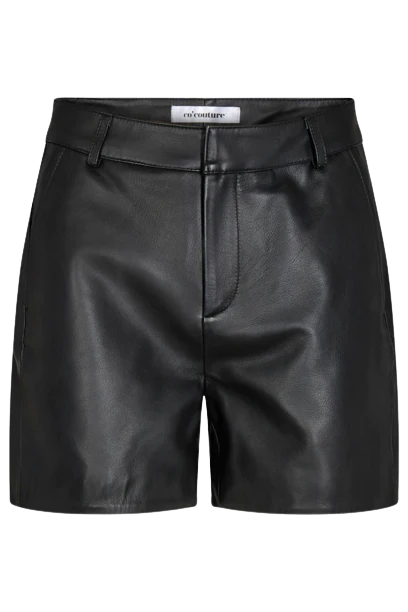 Phoebe midi leather shorts