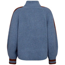 Load image into Gallery viewer, Rowcc Roll Neck Rib Neck Blue
