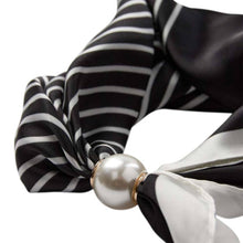 Load image into Gallery viewer, Pearlcc Scarf Black Stripe
