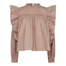 Load image into Gallery viewer, Cottoncc crisp frill blouse old rose

