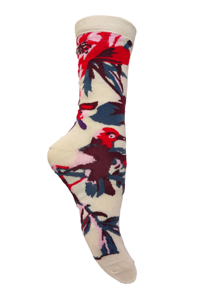 Daisy Socks Flower Print