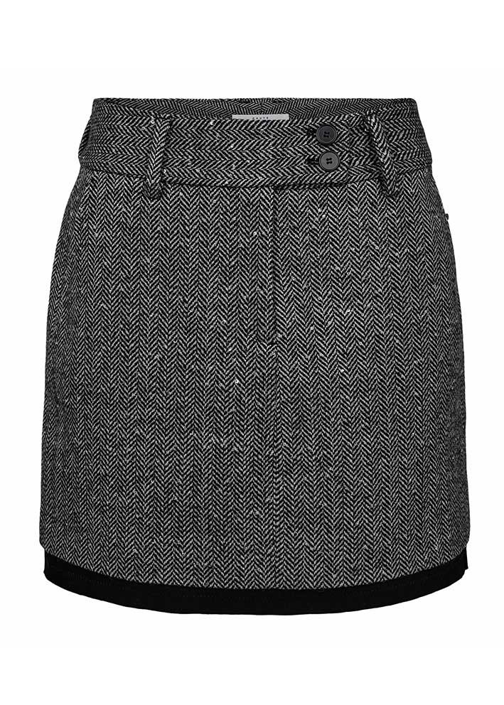 Herring Sequin Crop Skirt Black
