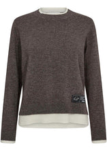 Load image into Gallery viewer, Cash Two in One Pullover Mocca OFF White
