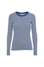 Load image into Gallery viewer, Ludmilla LS Tee Blue Whisper White
