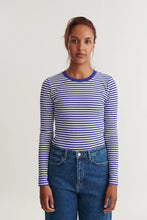 Load image into Gallery viewer, Ludmilla LS Tee Blue Whisper White
