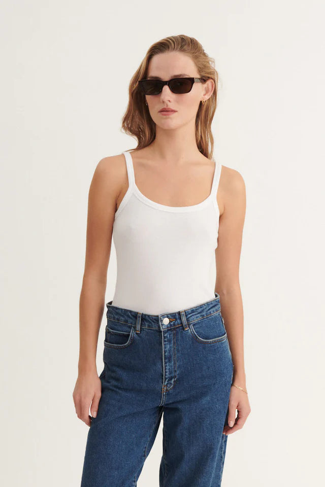 Ludmilla Strap Top Bright White