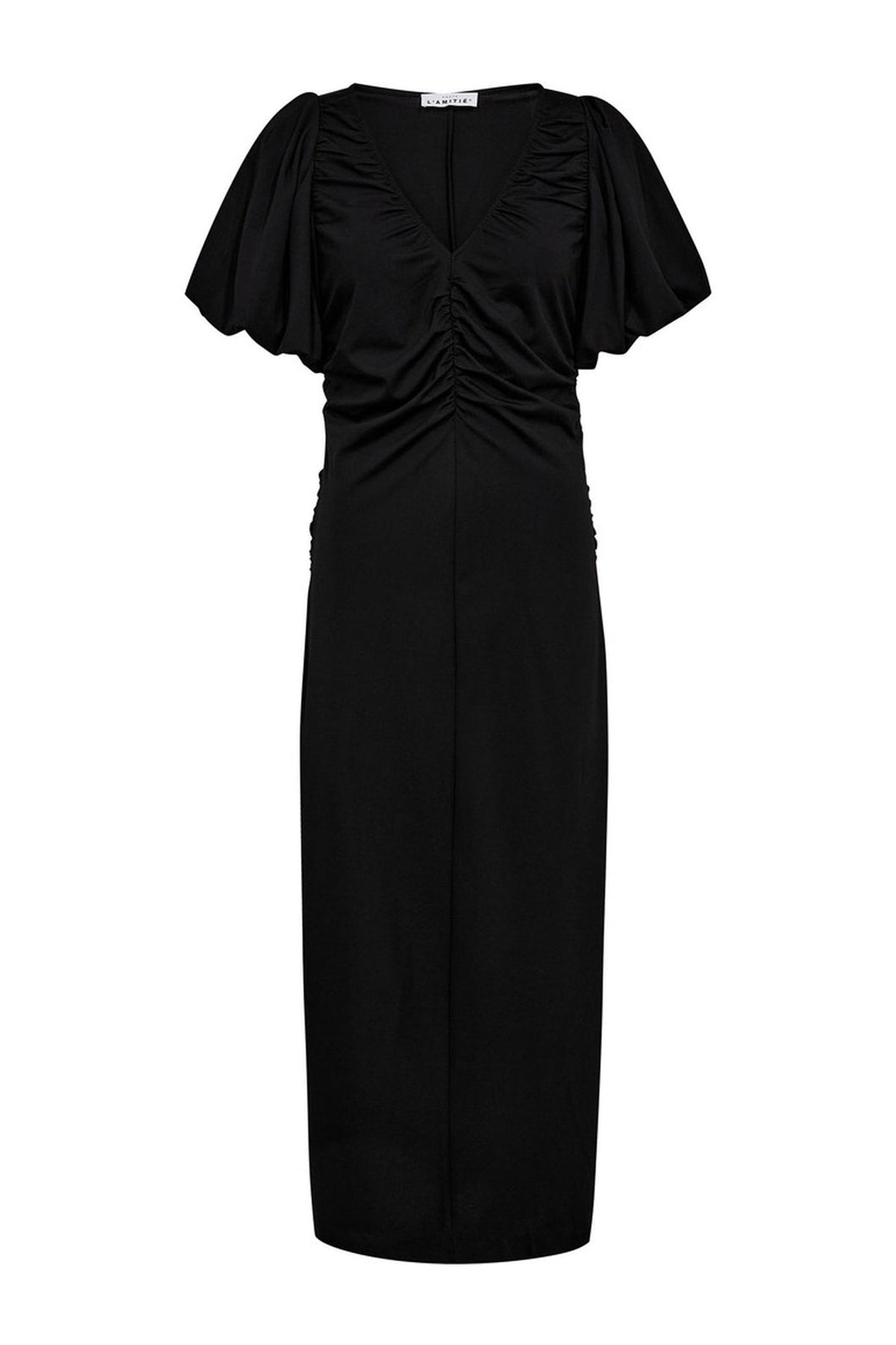 Marise Drape Dress Black