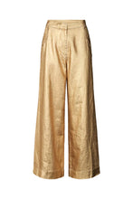 Load image into Gallery viewer, Midas gold wide leg pant
