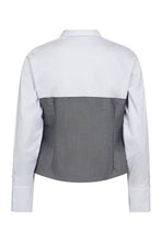 Load image into Gallery viewer, PollyCC Corsage Mix Shirt White
